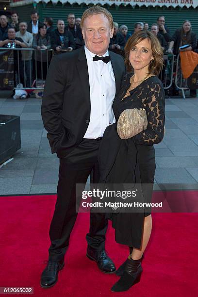 Mark Lewis Jones arrives for the 25th British Academy Cymru Awards at St David's Hall on October 2, 2016 in Cardiff, Wales.