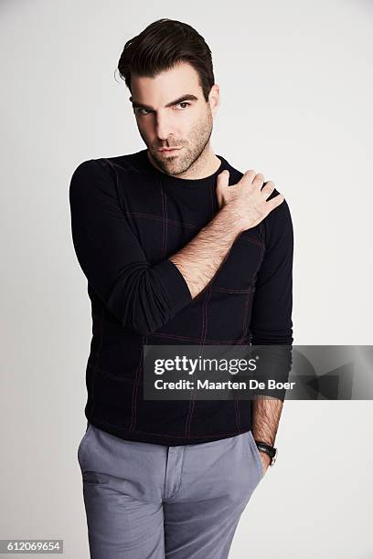 Zachary Quinto from the film 'Snowden' poses for a portrait at the 2016 Toronto Film Festival Getty Images Portrait Studio at the Intercontinental...