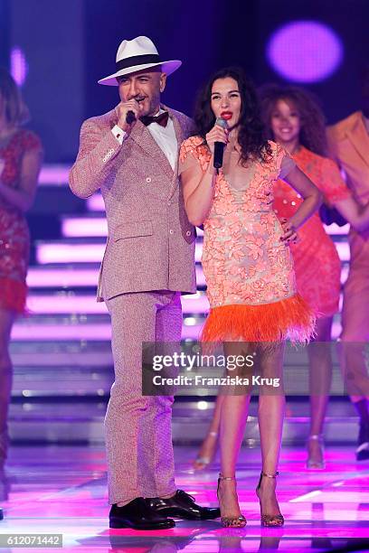 Turkish singer Serhat during the tv show 'Willkommen bei Carmen Nebel' at Velodrom on October 1, 2016 in Berlin, Germany.