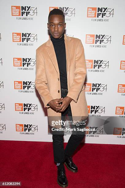 Actor Ashton Sanders attends the 54th New York Film Festival - "Moonlight" Premiere at Alice Tully Hall, Lincoln Center on October 2, 2016 in New...