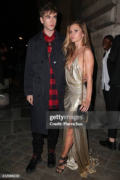 Gabriel Kane Day Lewis and Demet Muftoglu arrive at the Gold Obsession Party - L'Oreal Paris as part of the Paris Fashion Week Womenswear...