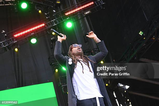 Rapper Ty Dolla Sign onstage at 2016 Many Rivers To Cross Festival at Bouckaert Farm on October 2, 2016 in Fairburn, Georgia.