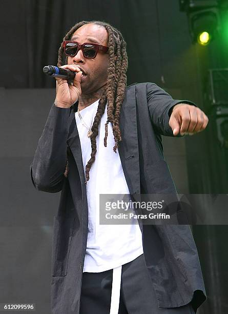 Rapper Ty Dolla Sign onstage at 2016 Many Rivers To Cross Festival at Bouckaert Farm on October 2, 2016 in Fairburn, Georgia.