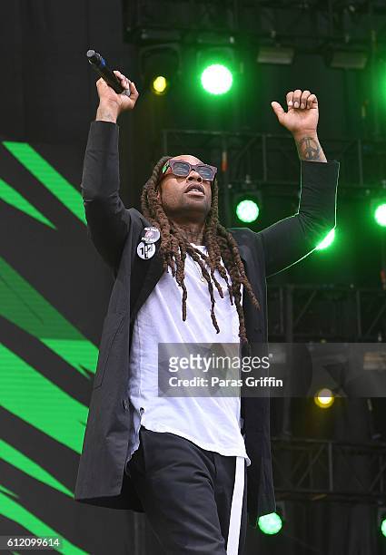 Rapper Ty Dolla Sign onstage at 2016 Many Rivers To Cross Festival at Bouckaert Farm on October 2, 2016 in Fairburn, Georgia.