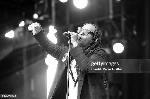 Rapper Ty Dolla Sign onstage at 2016 Many Rivers To Cross Festival at Bouckaert Farm on October 2, 2016 in Fairburn, Georgia.