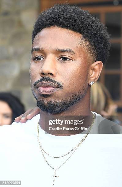 Michael B. Jordan attends 2016 Many Rivers To Cross Festival at Bouckaert Farm on October 2, 2016 in Fairburn, Georgia.