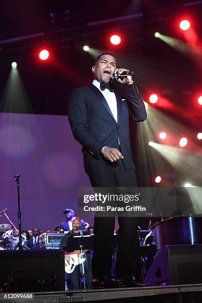 Singer Maxwell performs onstage at 2016 Many Rivers To Cross Festival at Bouckaert Farm on October 2, 2016 in Fairburn, Georgia.