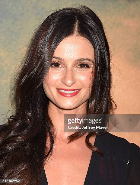 Actress Melanie Papalia arrives at the screening of CBS Films' 'Hell Or High Water' at ArcLight Hollywood on August 10, 2016 in Hollywood, California.