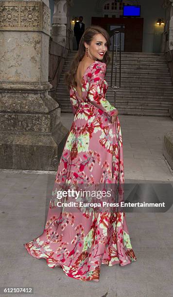 Paula Echevarria attends the wedding ceremony of Marta Hazas and Javier Veiga at Palacio de la Magdalena on October 1, 2016 in Santander, Spain.