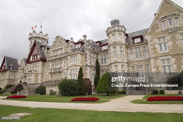 General view of Palacio de la Magdalena on October 1, 2016 in Santander, Spain.