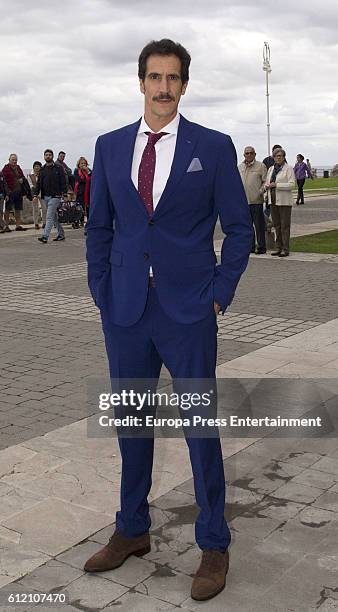Rodrigo Poison attends the wedding ceremony of Marta Hazas and Javier Veiga at Palacio de la Magdalena on October 1, 2016 in Santander, Spain.