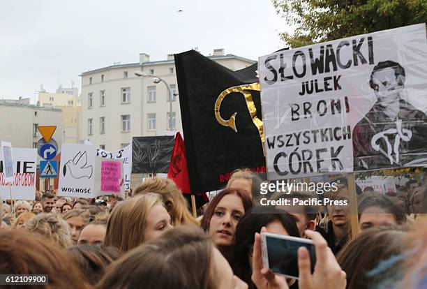 Women in Poland held a general strike. Women across the country did not go to work, school, and took both paid and unpaid leave. In Warsaw, Poland,...