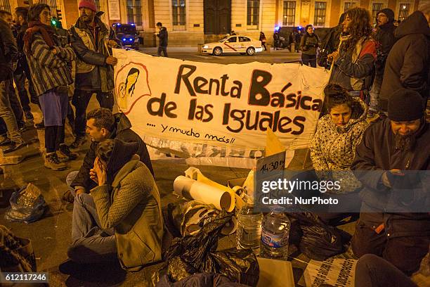 Third day of demonstration in Madrid, Spain, on March 24, 2014. People were in the street to protest againt the crisis and for the release of...