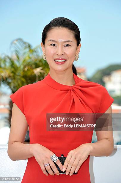Jiwon Ye at the photo call for ?Ha Ha Ha? during the 63rd Cannes International Film Festival.