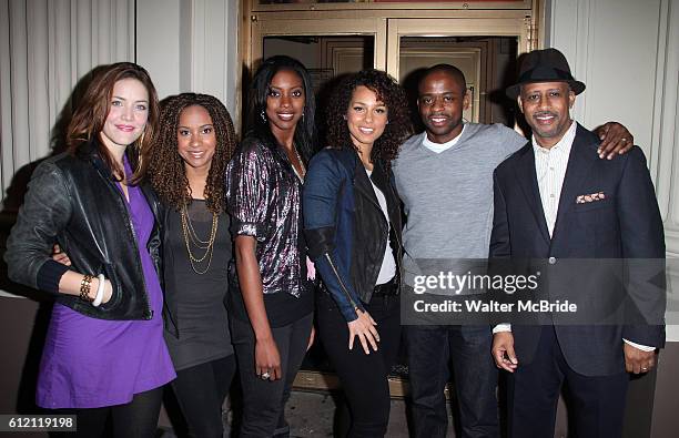 Alicia Keys & 'Stick Fly' cast members: Rosie Benton, Tracie Thoms, Condola Rashad, Dule Hill & Ruben Santiago- Hudson sign posters & greet ticket...