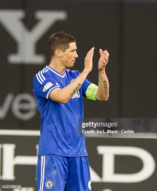Chelsea FC captain Fernando Torres during the Friendly match between Chelsea FC and Manchester City. Manchester City won the match with a score of...