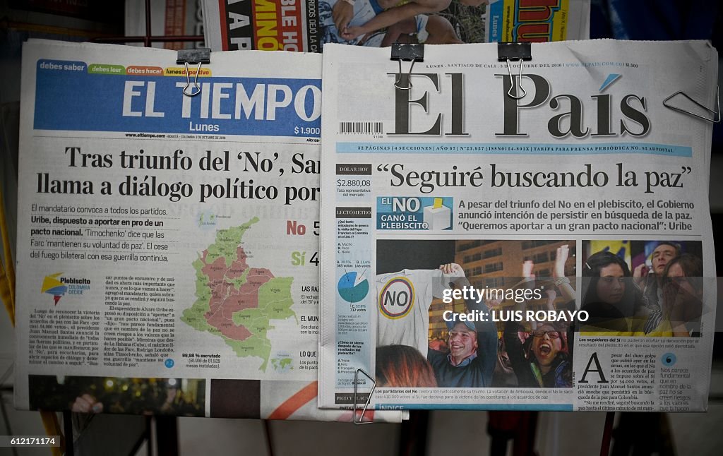 COLOMBIA-REFERENDUM-FARC-PEACE-AFTERMATH