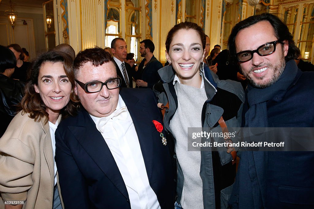 Alber Elbaz Decorated at Ministere de la culture - Paris Fashion Week Womenswear Spring/Summer 2017