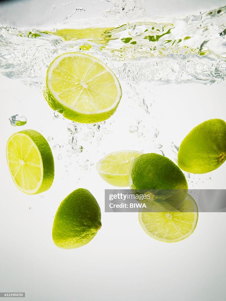 Lime Slices in Water