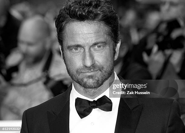 Gerard Butler arriving at the GQ Men of the Year Awards at the Royal Opera House in London