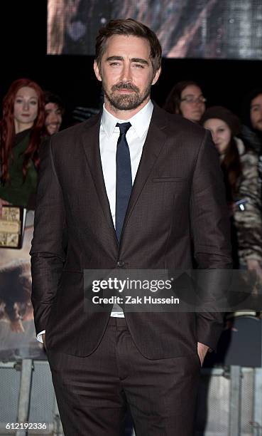 Lee Pace arriving at the world premiere of "The Hobbit: The Battle OF The Five Armies" at the Odeon Leicester Square in London.