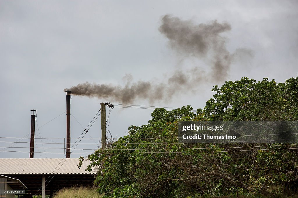Chimney of a factory in Ghana