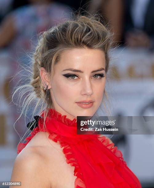 Amber Heard arriving at the European Premiere of Magic Mike XXL in Leicester Square, London.