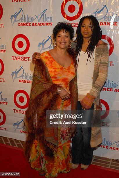 Debbie Allen and daughter Vivian Nixon arrive at a Gala Benefit for Debbie Allen's Bajou Legend, a musical about the power of love performed at...