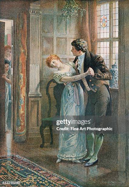 Under the Mistletoe by Edward Frederick Brewtnall