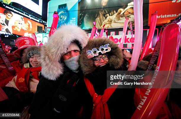 People fill Times Square during New Year's Eve festivities in New York, December 31, 2014.