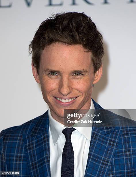 Eddie Redmayne arriving at the UK premiere of "The Theory of Everything" at the Odeon Leicester Square in London.