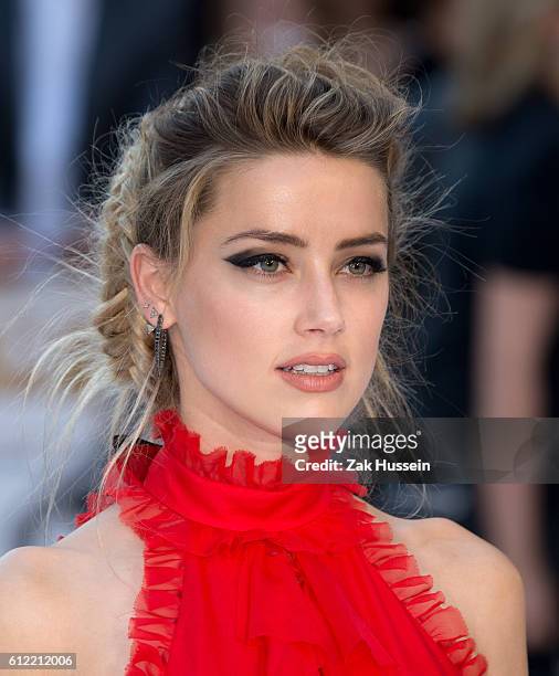 Amber Heard arriving at the European Premiere of Magic Mike XXL in Leicester Square, London.