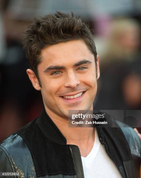 Zak Efron arriving at the European Premiere of We Are Your Friends at the Ritzy Brixton in London.