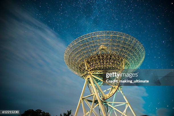 radar station - satellite surveillance stock pictures, royalty-free photos & images