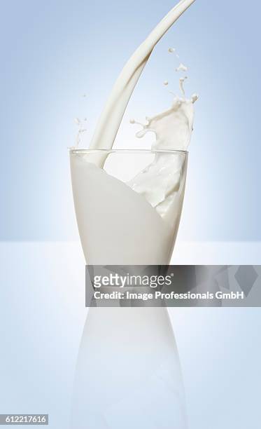 pouring milk into a glass - milk stream stock pictures, royalty-free photos & images