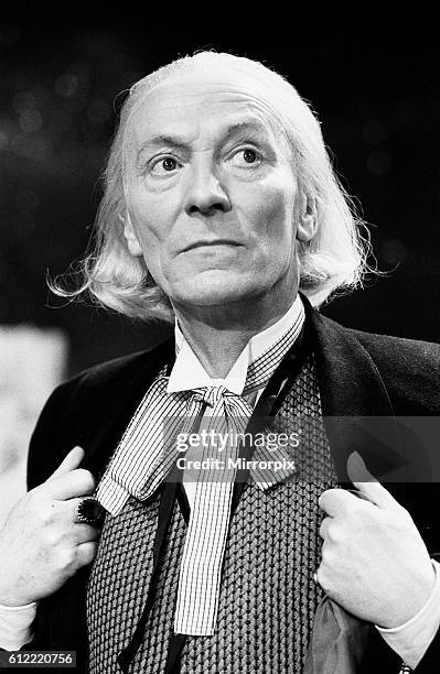 Actor William Hartnell - the first Doctor - pictured during rehearsals at Television Centre - Studio TC1 - 10th February 1965.