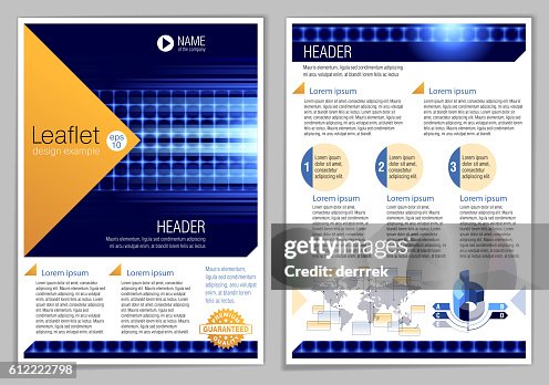Leaflet Examples Readable Leaflet Design Example High-Res Vector Graphic - Getty Images