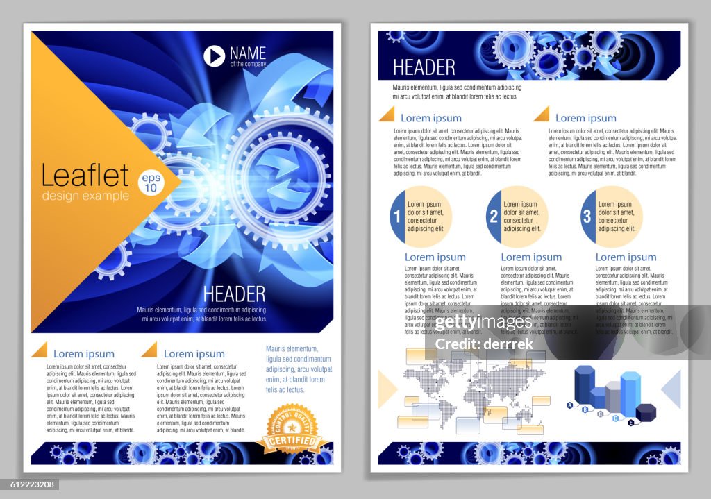 Generic Leaflet Example Leaflet Design Example High-Res Vector Graphic - Getty Images