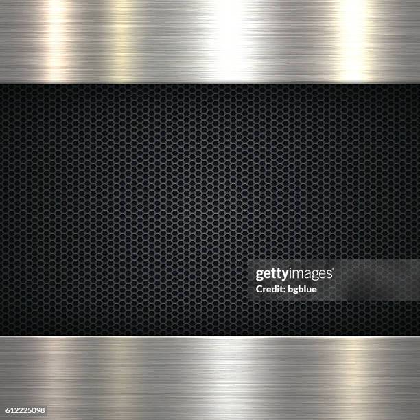 abstract metal background - black brushed metal background stock illustrations