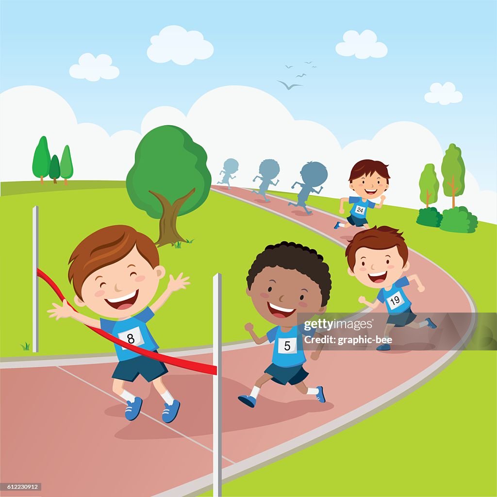 Running Contest Vector Running Competition High-Res Vector Graphic - Getty Images