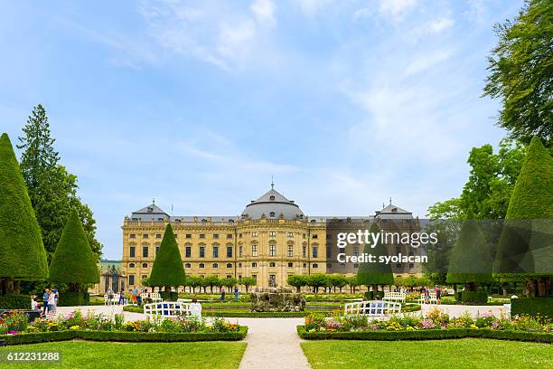 der residenzkomplex von würzburg, deutschland - würzburg stock-fotos und bilder