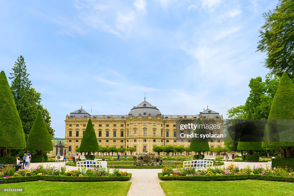 El complejo de residencias de Wurzburg, Alemania