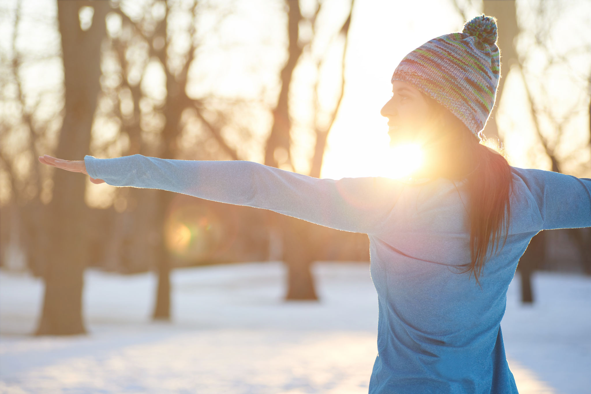 winter yoga