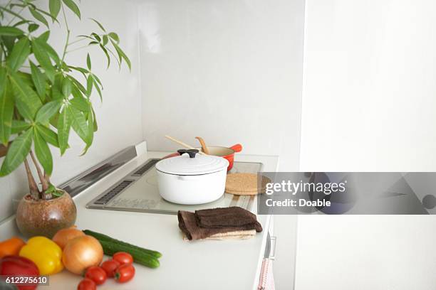 Stew pot on stove