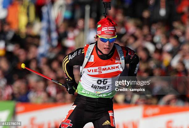 Simon Schempp GER Biathlon Weltcup in Antholz 23. 1. 2010 sprint men