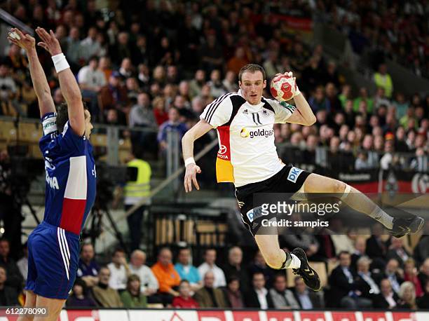 Holger Glandorf of Germany EHF Handball EM 2010 Männer Hauptrunde : Deutschland - Frankreich men 's Handball european campionchip 2010 : mainround :...