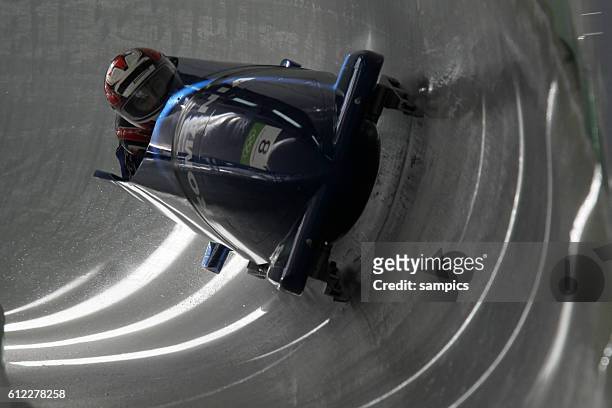 Nicolae Istrate Florin Craciun ROM 1 2 er Bob Männer two men bobsleigh Olympische Winterspiele in Vancouver 2010 Kanada olympic winter games...