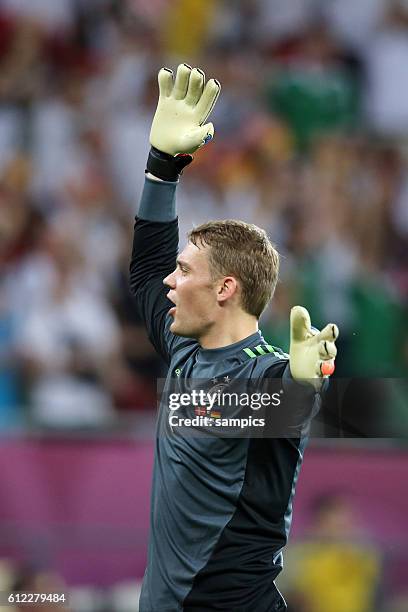 Manuel Neuer Deutschland Vorrunde Gruppe B Spiel 20 Dänemark - Deutschland - Denmark 2 Fussball EM UEFA Euro Europameisterschaft 2012 Polen Ukraine...