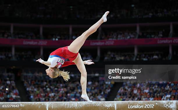 Kseniia AFANSEVA Olympische Sommerspiele 2012 London : Turnen Frauen Schwebebalken Finale North Greenwich Arena Olympic Summer Games 2012 London :...