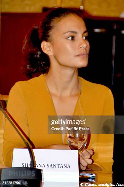Shalana Santana during the press conference to present the eighth edition of "Gala Cinema Fiction" was held this morning in Naples . The event will...